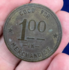 Dilkon Arizona Native American Navajo Nation Trade Token J  W  Bush Antq