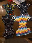 Sunbaby One Size Lot Of 4  Printed Cloth Diaper Covers