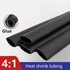 Black Heat Shrink Tube 4 1 Ratio Dual Wall Adhesive Glue Marine Waterproof