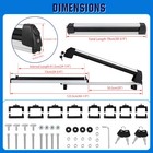 Ski Snowboard Top Roof Rack Carrier Cross Bar Aluminum For Volvo Xc60 Xc40 Xc90