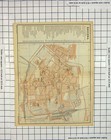 Original Old Antique Print Map Italy Street Plan Ravenna Piazza D armi 19th