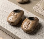 Vtg Glazed Anatomically Correct Ceramic Pet Rocks Naughty Male And Female
