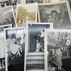 Antique   Vintage Photos Huge Lot 50  1900s Family Kids Women Pets Cars Lot B