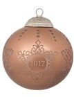 Hallmark 2017 Christmas Commemorative  5 Glass Ball Series Ornament Mint In Box