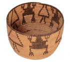 Antique Papago Basket Ca  1930   4 875  H X 7 625  D   Hand Coiled