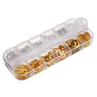 1 Box Iron Alloy Brass Mixed Flower Bead Caps Jewelry Findings For Diy Crafts