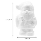 Christmas Craft Shapes White Foam Santa Claus Snowman Diy Colored Drawing Mat   