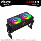 Alseye C-ram Cooler Cooling Fan Ram Memory Cooler With Dual 60mm Pwm 5v Argb
