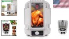 Compact Rotating Rotisserie Oven With Dual Heating For Flavorful Meals - White
