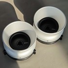 2x10 5 1 4 Matte Silver Nab Hub Adapters For Technics Reel To Reel Tape Recorder