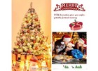 4 5ft  Pre-lit Snow Flocked Artificial Christmas Tree W  200 Warm Led Lights