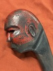 1800   s Native American Warrior Painted Indian Face Fighting War Club