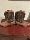 Tecovas Men   s Western Boots Brown Genuine Ostrich Vamp Us 11d