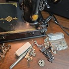 1952 Singer Featherweight 221-1 Sewing Machine W  Many Accessories   Case Works