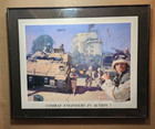Us Army Combat Engineers In Action Oif Artist Signed Patrick Haskett Framed Prin