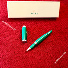 Rolex Ad Vip Gift Emerald Executive Green Rollerball Pen  New In Box  Refillable