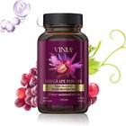 Vinia Red Grape Powder Rapid Absorbtion Piceid Resveratrol 60 Capsules Veggie
