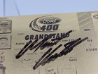 Nascar Matt Kenseth Autographed Signed 24k Gold Plated Ford 400 Ticket Coa  500