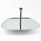 Vintage Mcm Tidbit Tray One Tier Serving Appetizer Milbern Chrome 10  Square