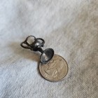20s Cracker Jack Prize  Silver Candle Lamp Cup Dollhouse Miniature