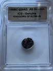 Kingdom Of Elymais Profile Bronze Drachm Crescent Icg Genuine Ancient Coin