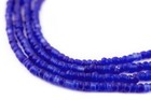 Translucent Cobalt Blue Matte Glass Seed Beads 3mm 24 Inch Strand