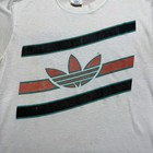 Vintage 70s 80s Adidas Trefoil Paper Thin Orange Black Shirt Size Medium Usa