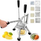 Commercial Vegetable Cutter Fruit Chopper Cutter W 4 Type Blades  Fruit Slicer