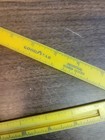 Vintage Goodyear Industrial Rubber Goods Yellow Folding Ruler 12 