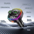 Bluetooth 5 0 Car Wireless Fm Transmitter Adapter Usb Pd Charger Aux Hands Lot