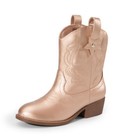 Kids Girls Boots 2-in-1 Western Boots Removable Cuff Fold Over Cowgirl Boots