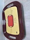 Le Creuset Rhone Large Stoneware Serving Platter 16 5x11 5 Side Handles Tray Nwt