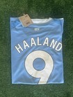 Puma Manchester City Erling Haaland  9 Unisex Adult Xl Soccer Jersey Blue white