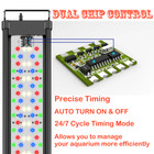 12 24 36 48inch Fish Tank Led Aquarium Light Rgb 24 7 Timer Full Spectrum Marine