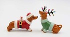 Ceramic Christmas Dachshund Weiner Dog Salt And Pepper Shakers  Home D  cor  Gift
