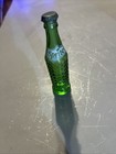Vintage Soda Pop Miniature Sprite Soda Bottle 3    Green Glass Mini Size Figurine