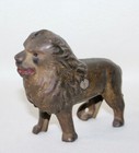Lion Cast Iron Still Bank Tail Right   Arcade   1910 - 1930 Antique