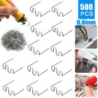 1000pcs 0 8mm Hot Staples Plastic Welding Wave Stapler For Car Bumper Repair Kit