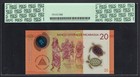 Nicaragua 20 Cordobas 26-3-2014 P210a Uncirculated Graded 67
