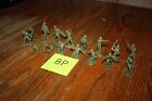Marx Army Battleground 16-piece Lot Of Vintage American Soldiers Tank Bp - Mpc