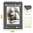 Premium 120gsm Sketch Book - 9 x12  Spiral Bound Drawing Pad  1 Pack Of 100 S   