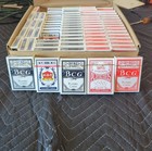 Lot Of 5 Decks Sealed Playing Cards Plastic Coated Smooth Magic Tricks   Games 