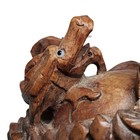 Vintage Carved Wooden Chinese 8 5  Wall Hanging Mask Emperor   Dragons