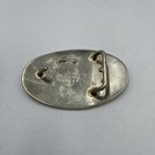 Engraved Silver And Gold Plated Belt Buckle