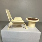 Vtg 1976 Barbie Star Traveler Camper Motorhome Furniture Chair And Table