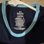 Member s Mark Girls Unicorn Pajama Top Size 6 Navy Blue 100  Cotton Long Sleeve