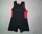 Sbd Powerlifting Singlet Mens Xl Extra Largre Black Red Weightlifting Suit