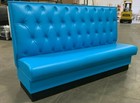 Restaurant Wall Bench Upholstered Diamond Tufted 42 high Back Made In Usa 