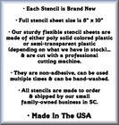 Dog Paw Print Stencil Puppy Foot Silhouette Design 8  X 10  Reusable Sheet S1297