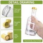 6 Pack 6oz 200ml Clear Glass Liquor Bottles For Wine Kombuchabeverages Oil Vin